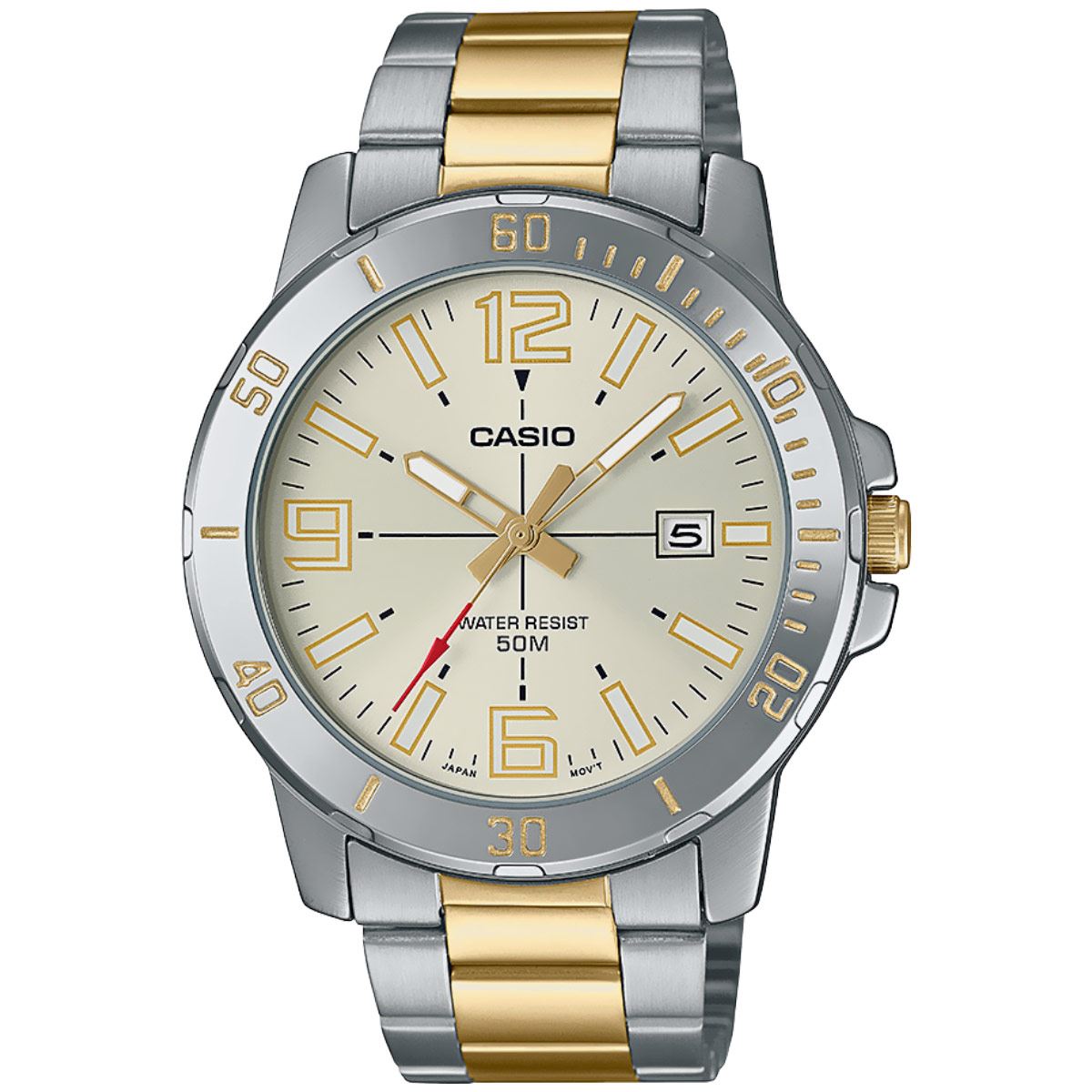 Reloj Casio MTP VD01SG 9BVCF Caballero Plateado