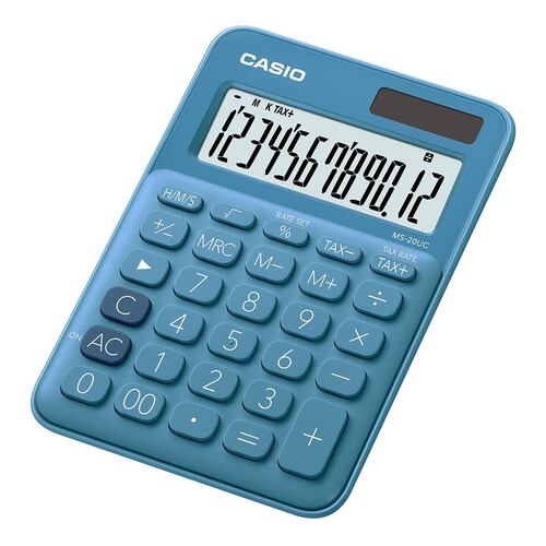 Calculadora de escritorio Casio   MS-20UC-BU Azul
