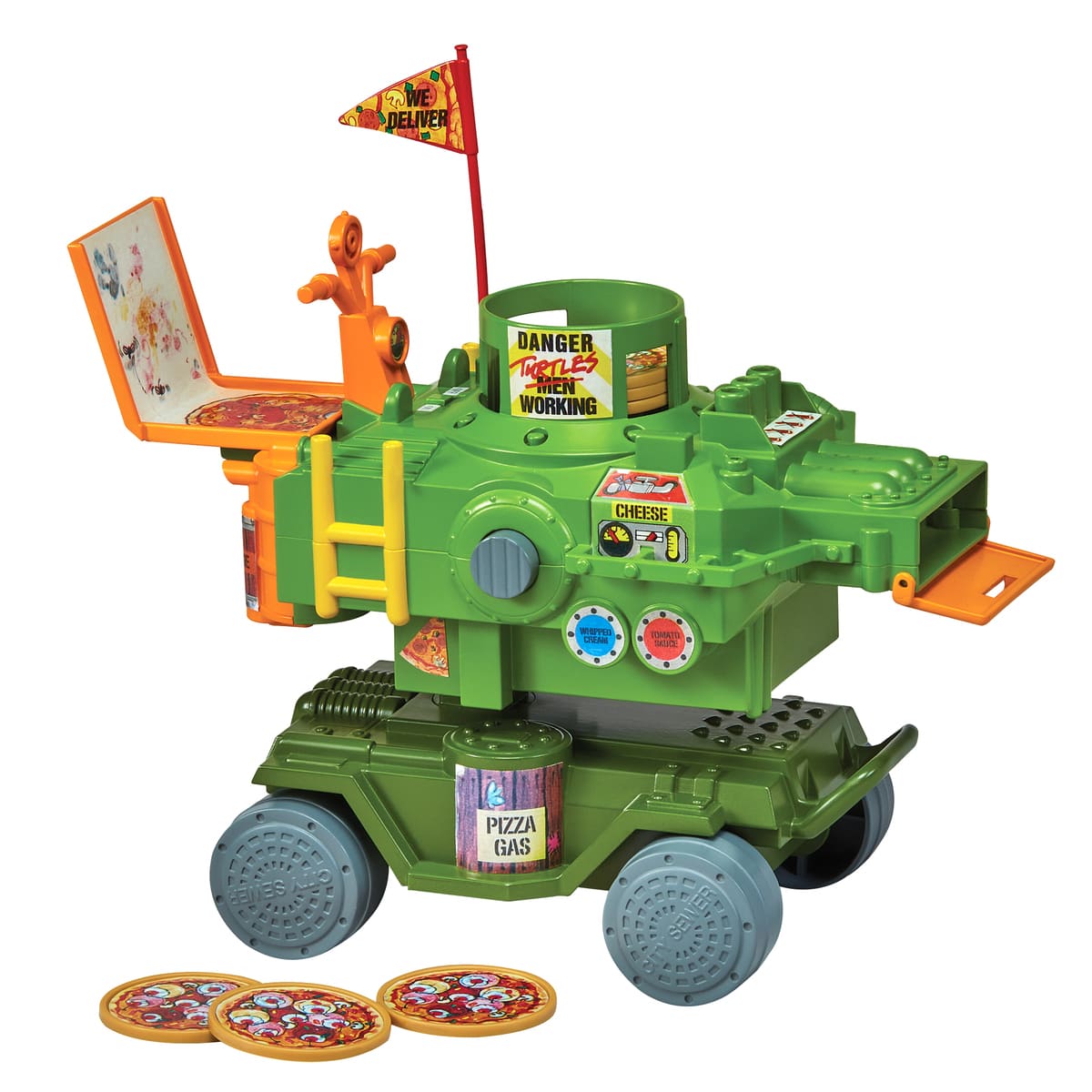 Vehículo Clásico Lanzador de Pizza Tortugas Ninja de los 80s