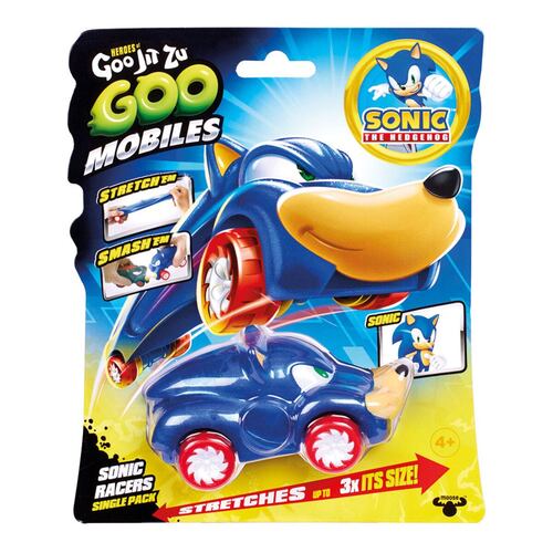 Vehículo Estirable Goo Jit Zu Sonic The Hedgehog ¡Colecciónalos todos!