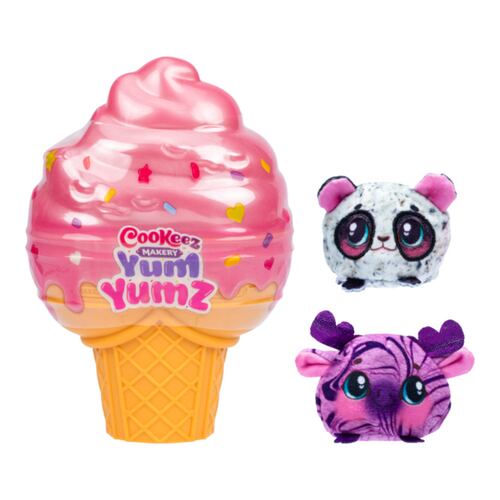 Kit de Peluches Coleccionables COOKEEZ MAKERY Dentro de Helado Yum Yumz
