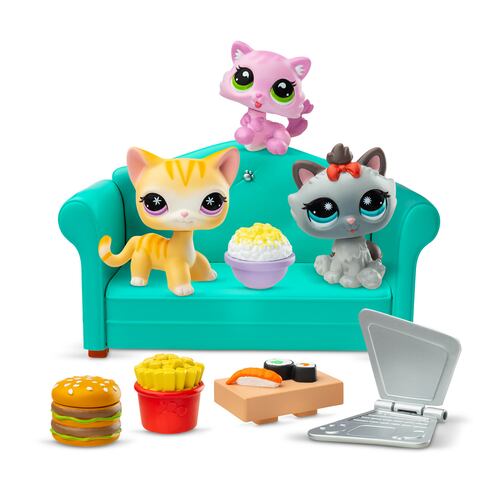 Set de Figuras Littlest Pet Shop Pijamada