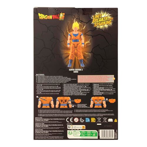 Figura de Acción Coleccionable Limit Breaker Series Sparking Super Saiyan 2 Goku de 12 in DRAGON BALL