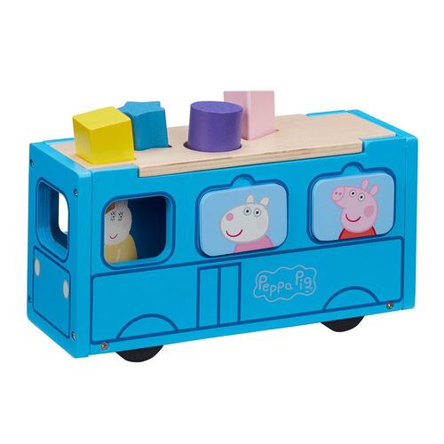 Camión de madera con formas Peppa Pig Bandai