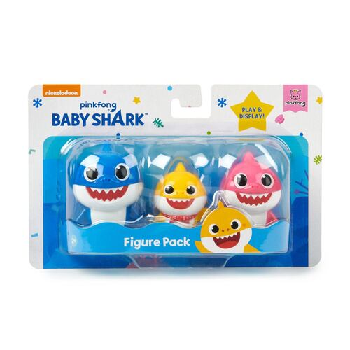 Paquete de 3 figuras Baby Shark Bandai