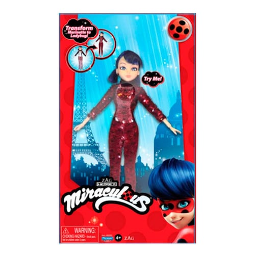 Muñeca Marinette Transformacón a Ladybug Bandai