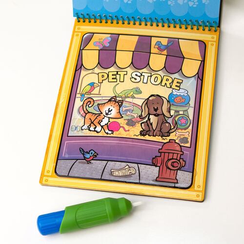 Libro para Colorear Melissa & Doug Safari 4 Páginas Reutilizables