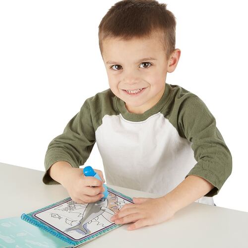 Libro para Colorear Melissa & Doug Profundidades del Mar 4 Páginas Reutilizables