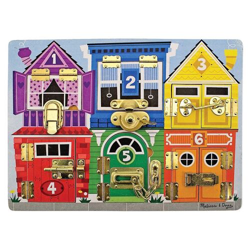 Tablero de cerraduras. Melissa & Doug Bandai