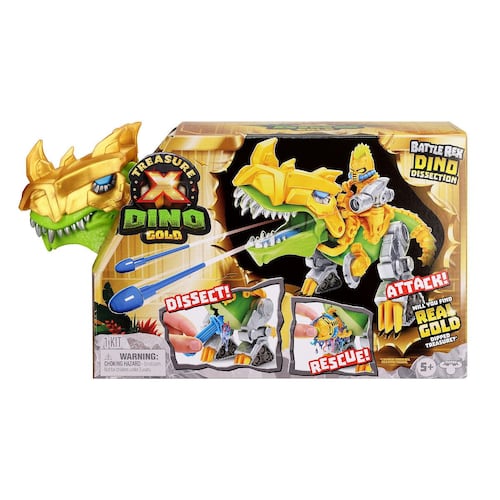 Figura Dino Disección Treasure X Dino Gold