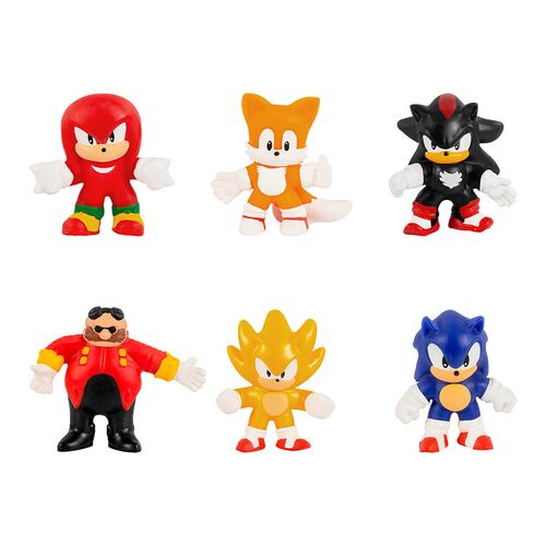 Set 6 Mini Figuras Sonic GooJitZu