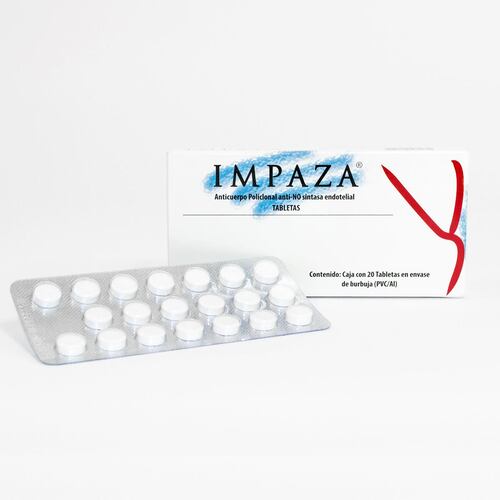 Impaza caja con 20 tabletas en blister