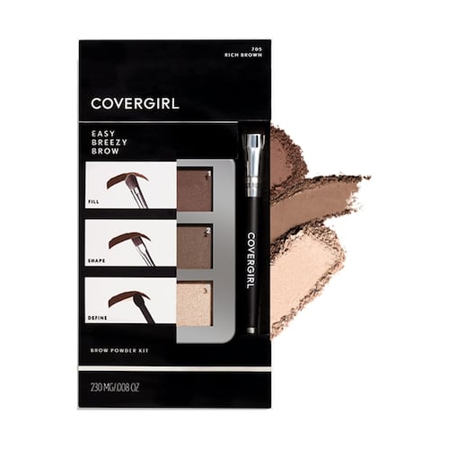 Kit sombras para cejas Covergirl Easy Breezy Brow 705 Rich Brown