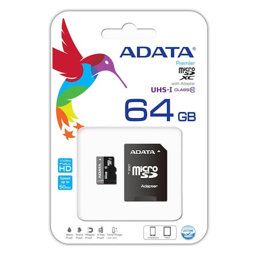 Tarjeta Adata M-SD 64GB C/10