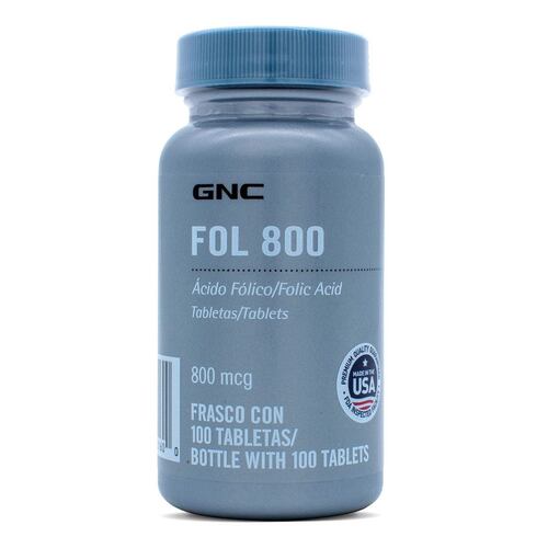 Fol 800 acido fólico 800 mcg 100 tabs