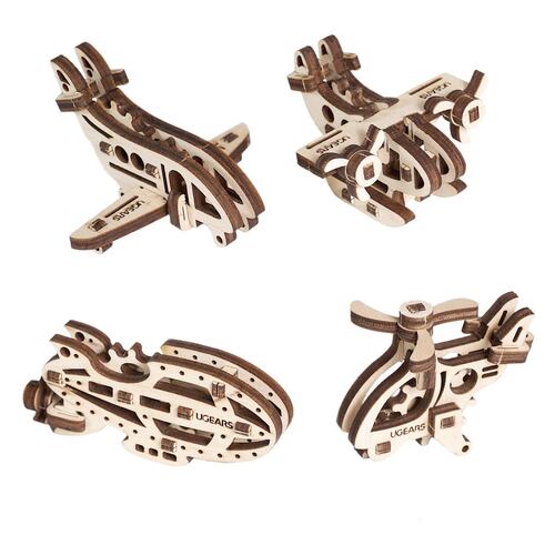 Rompecabezas U-Fidget Aeronaves UGEARS