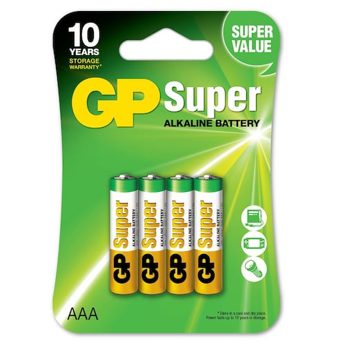 Pila GP Batteries AAA (4 pilas)