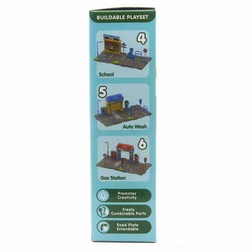 Set Armable WELLY de Escuela con Autobús Escolar a Escala