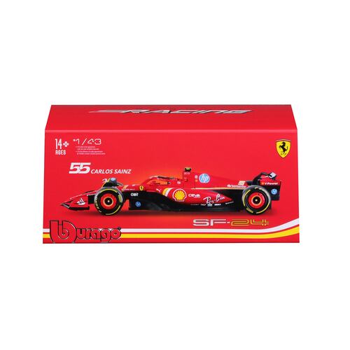 Vehículo a Escala 1:43 Formula 1 Scuderia Ferrari Modelo SF-24 -Carlos Sainz- BURAGO