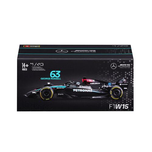 Vehículo a Escala Mercedes AMG Petronas F1 Team Modelo F1W15 -George Russell- BURAGO