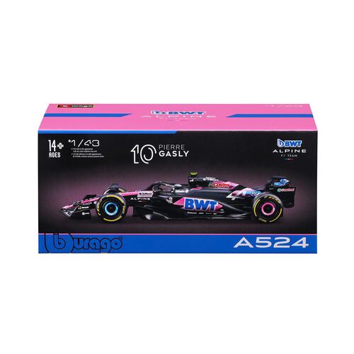 Vehículo a Escala 1:43 Mercedes BWT Alpine F1 Team Modelo A524 -10 Pierre Gasly- BURAGO