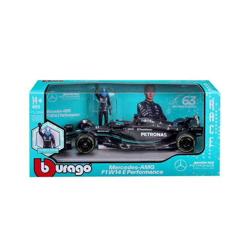 Vehículo a Escala 1:24 Race Mercedes-AMG F1 W14 E Performan - George Russell- BURAGO