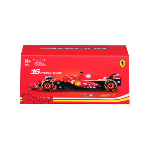 Vehículo a Escala 1:43 Formula 1 Scuderia Ferrari Modelo SF-24 -Charles Leclerc - BURAGO