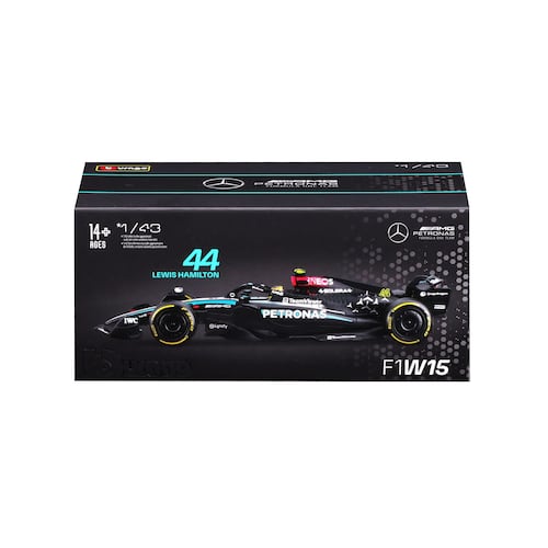 Vehículo a Escala Mercedes AMG Petronas F1 Team Modelo F1W15 -44 LUIS HAMILTON- BURAGO