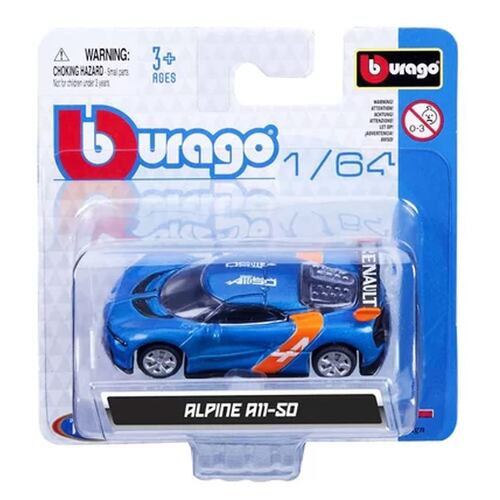 Coche de Metal a Escala 1:64 Burago ¡Colecciónalos Todos!