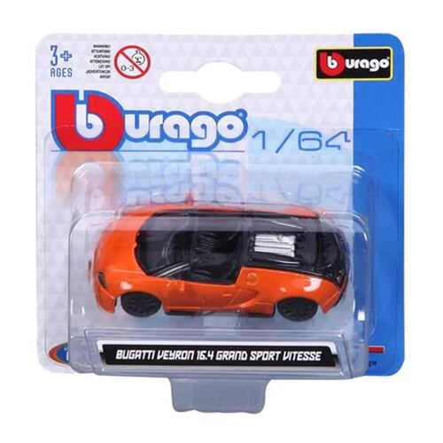 Coche de Metal a Escala 1:64 Burago ¡Colecciónalos Todos!