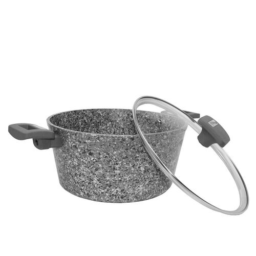 Cacerola Westinghouse Antiadherente de Mármol Gris Granito 28 cm