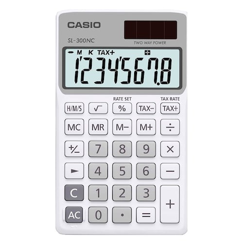 Calculadora Casio Sl-300nc-We-Sdh-Banca