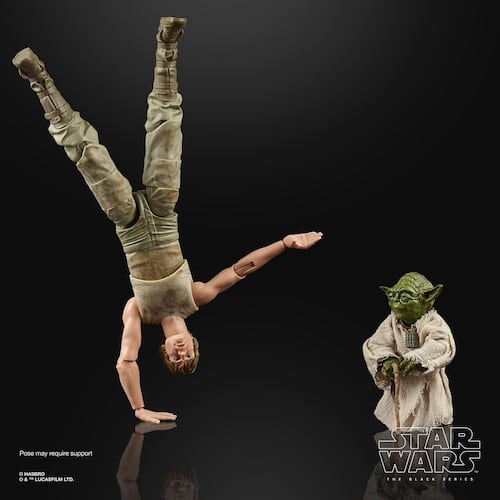Star Wars The Black Series - Figuras de Luke Skywalker y Yoda (Jedi Training) a escala de 15 cm - Edad: 4+