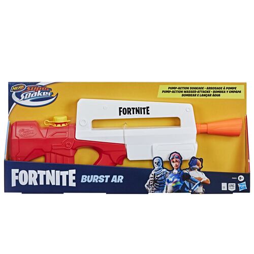 Lanzador de agua Nerf Super Soaker Fortnite Burst AR