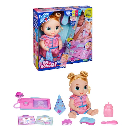 Baby Alive - Muñeca Lulu Achoo - Cabello rubio