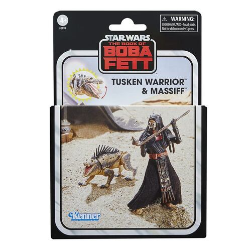 Figura de Acción Guerrero Tusken & Massiff Star Wars El libro de Bobba Fett