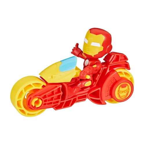 Marvel Spidey y sus Sorprendentes Amigos Set Iron Man Motocicleta