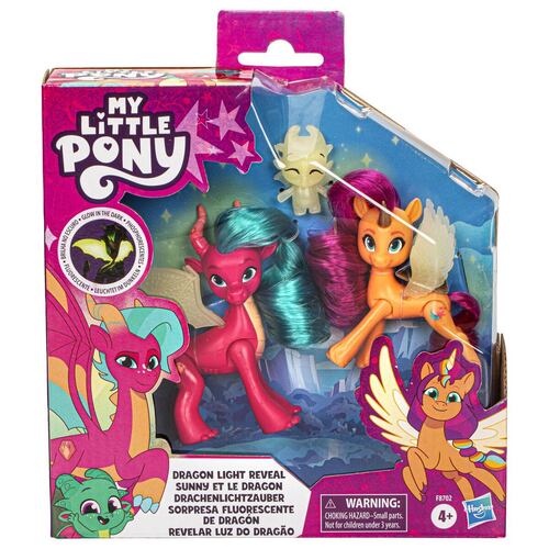 Figura My Little Pony: Cuenta tu historia - Sorpresa Fluorescente de Dragón