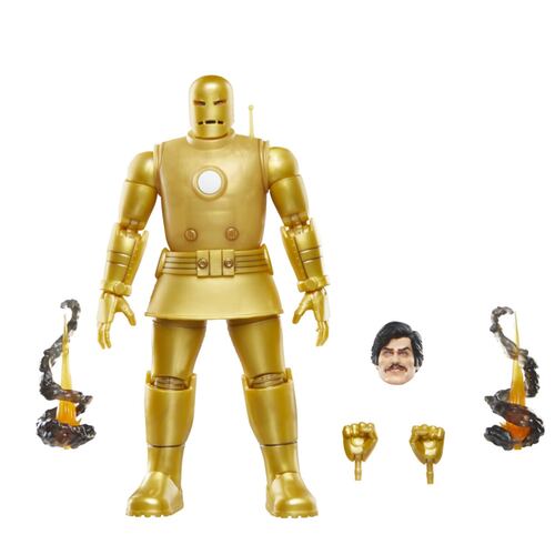 Figura de Acción Coleccionable Iron Man Armadura Dorada Marvel Legends de Hasbro