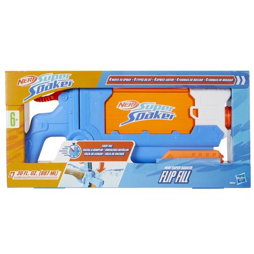 Lanzador de Agua Nerf Super Soaker Flip Fill