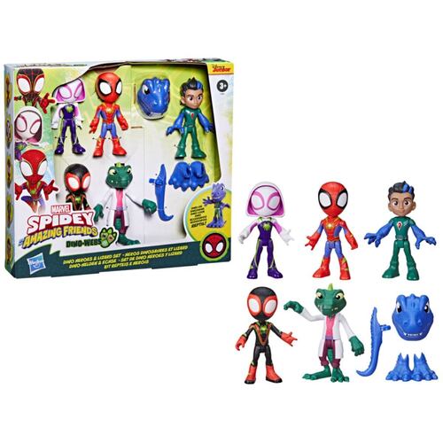 Set Juego Dino héroes y Lizard Marvel Spidey and His Amazing Friends