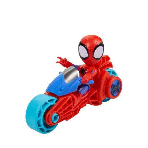 Marvel Spidey y sus Sorprendentes Amigos Figura y Motocicleta