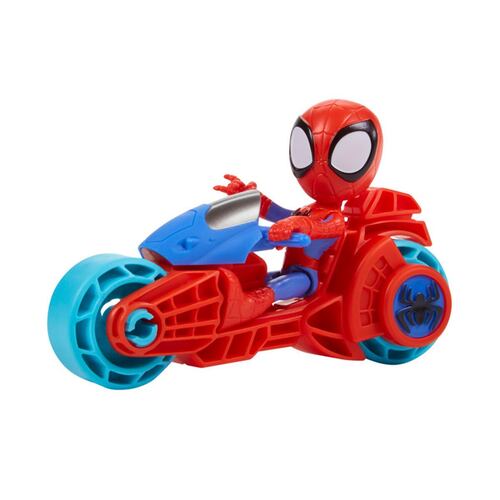Marvel Spidey y sus Sorprendentes Amigos Figura y Motocicleta