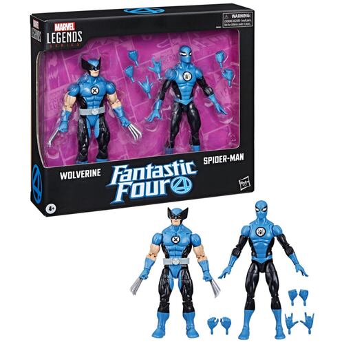 Figuras de Acción Coleccionables Hombre Araña y Wolverine Fantastic Four Marvel Legends