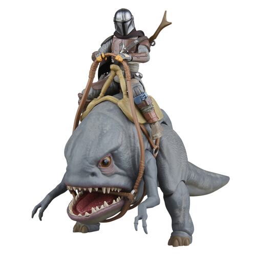 Figura de Acción Mandaloriano y Blurrg Serie Star Wars: The Mandalorian de Hasbro