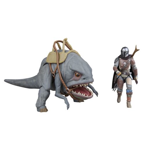 Figura de Acción Mandaloriano y Blurrg Serie Star Wars: The Mandalorian de Hasbro