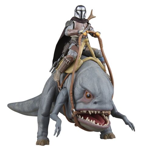 Figura de Acción Mandaloriano y Blurrg Serie Star Wars: The Mandalorian de Hasbro