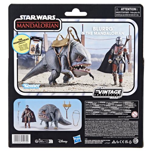 Figura de Acción Mandaloriano y Blurrg Serie Star Wars: The Mandalorian de Hasbro