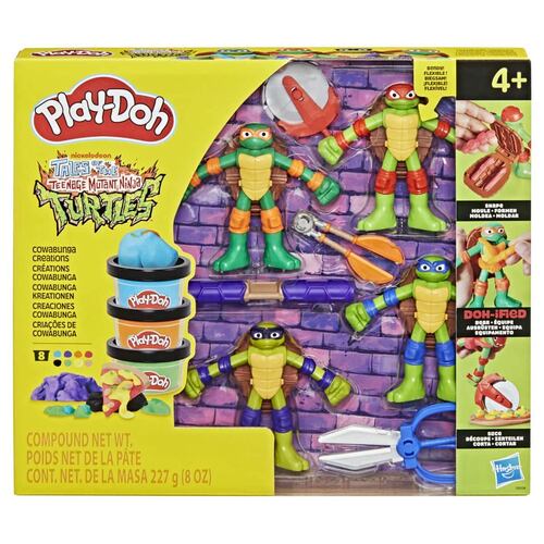 Set de Masa Moldeable Play-Doh Teenage Mutant Ninja Turtles Creaciones Cowabunga