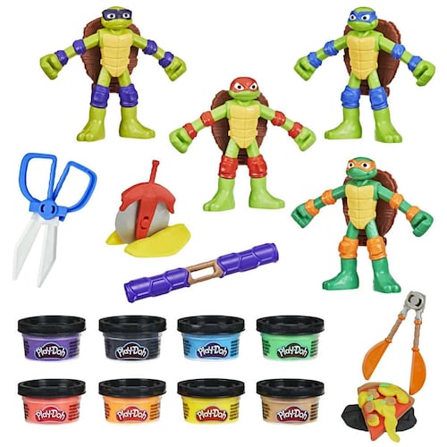 Set de Masa Moldeable Play-Doh Teenage Mutant Ninja Turtles Creaciones Cowabunga